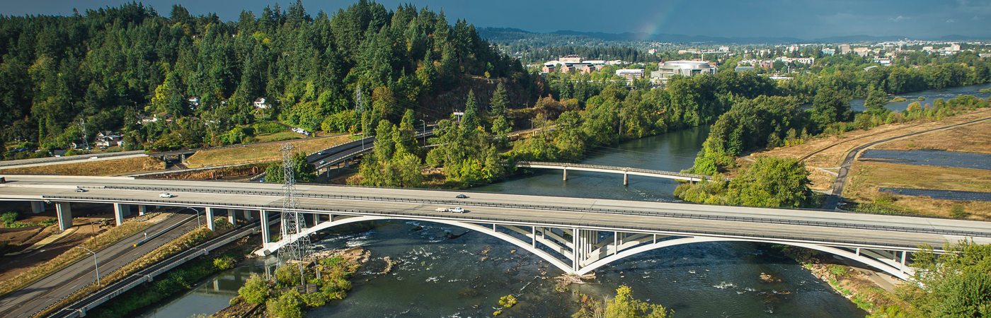 Bridge across a river