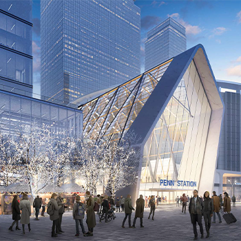 Penn Station entrance rendering