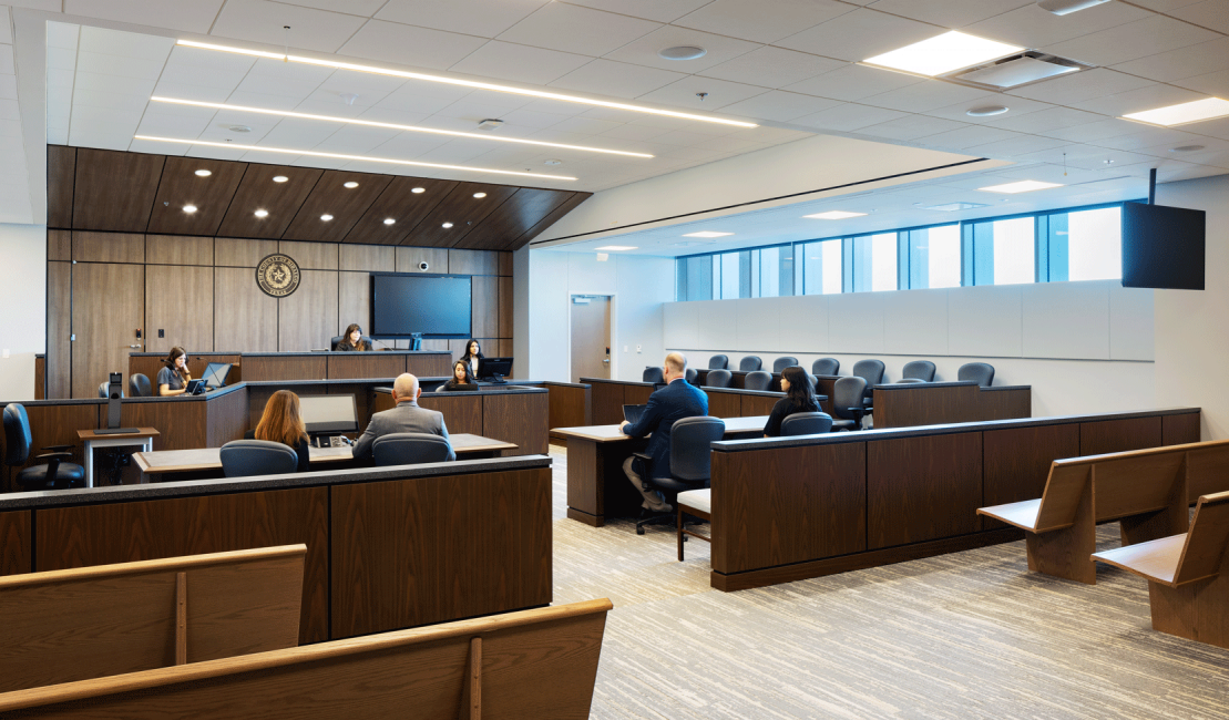 Hidalgo Courthouse Interior Courtroom 