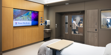 The Pavilion at the Hospital of the University of Pennsylvania Patient Room Smart Screen and Smart Glass